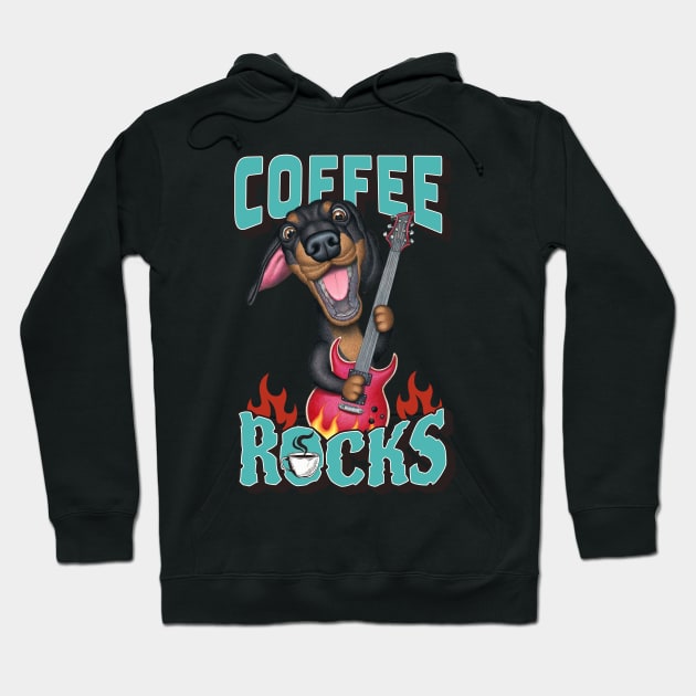 Coffee Rocks Hoodie by Danny Gordon Art